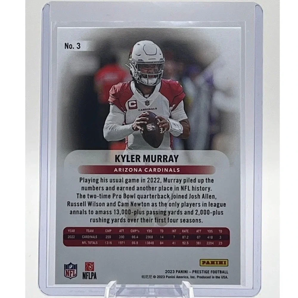 Kyler Murray Xtra Points Sunburst 2023 Panini Prestige 3 NFL Arizona Cardinals